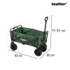 Carucior de plaja premium pliabil, verde