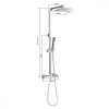 Set de dus Tullino cu baterie termostatica