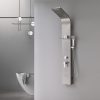 Panou de dus cu hidromasaj Alegro Silver, otel inoxidabil