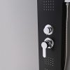 Panou de dus cu hidromasaj Alegro Black, otel inoxidabil