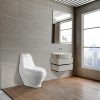 Vas de toaleta Coral Monobloc cu evacuare inferioara
