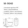 Vas de toaleta Coral Monobloc cu evacuare inferioara