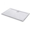 Cadita de dus acrilica patrata asimetrica Modena Slim, 80x100x5,5 cm