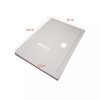 Cadita de dus acrilica patrata asimetrica Modena Slim, 80x100x5,5 cm
