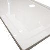 Cadita de dus acrilica patrata asimetrica Modena Slim, 80x100x5,5 cm