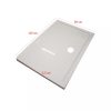 Cadita de dus acrilica patrata asimetrica Modena Slim, 80x120x5,5 cm
