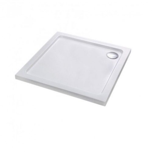Cadita de dus acrilica joasa, patrata, Modena Slim, 90x90x5,5 cm