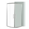 Cabina de dus curbata Spirit Clear 80x80x180 cm fara cadita de dus