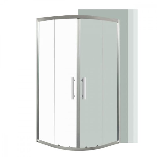 Cabina de dus curbata Spirit Clear 80x80x180 cm fara cadita de dus