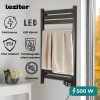 Radiator electric pentru prosoape 500W negru