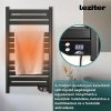 Radiator electric pentru prosoape 500W negru