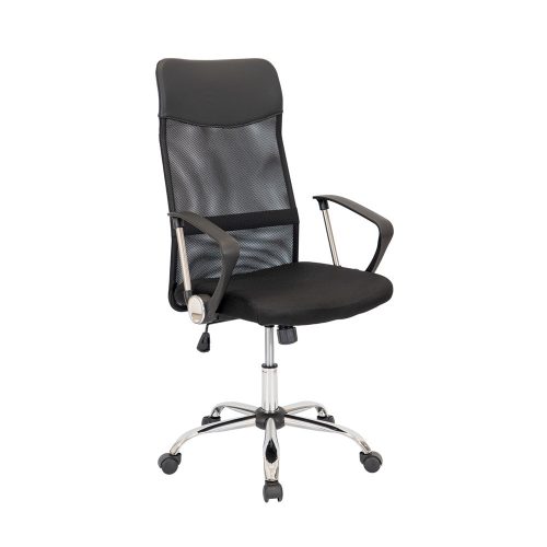 Scaun rotativ ergonomic de birou Fit, negru