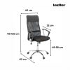 Scaun rotativ ergonomic de birou Fit, negru