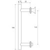 Maner pentru cabina de dus UK-01 BL