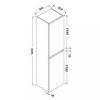 Dulap inalt Elois White, montat pe perete
