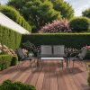 Set mobilier de gradina Lorca 4-1 negru
