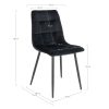 Scaun de masa Middelfart negru