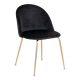 Scaun de masa Geneve negru-alama