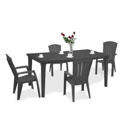 Set mobilier de gradina Futorini 4-1, grafit