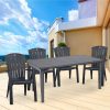 Set mobilier de gradina Futorini 4-1, grafit