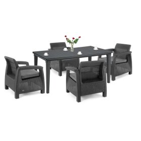 Set mobilier de gradina Corfu Duo cu masa Future grafit