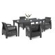 Set mobilier de gradina Corfu Duo cu masa Future grafit