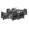 Set de mobilier de gradina Corfu Big Duo cu masa Futura, grafit