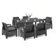 Set de mobilier de gradina Corfu Big Duo cu masa Futura, grafit