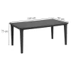 Set mobilier de gradina Mariett 4-1, grafit