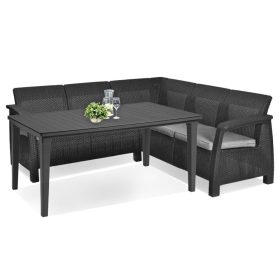 Set de mobilier de gradina Corfu Relax cu masa Future grafit