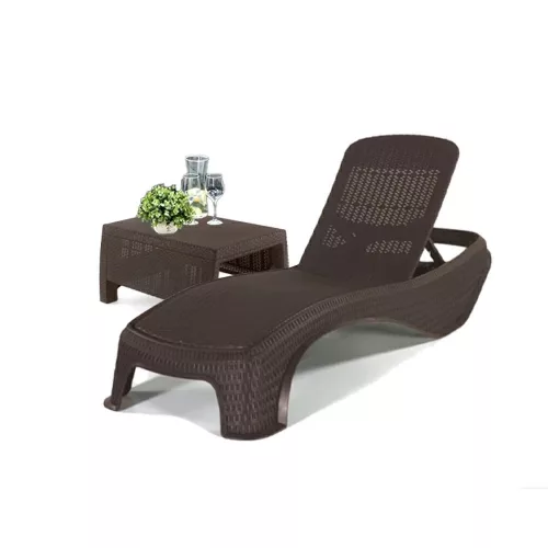 Set sezlonguri de gradina Atlantic Corfu cu masa maro