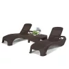 Set sezlonguri de gradina Atlantic duo Corfu cu masa maro