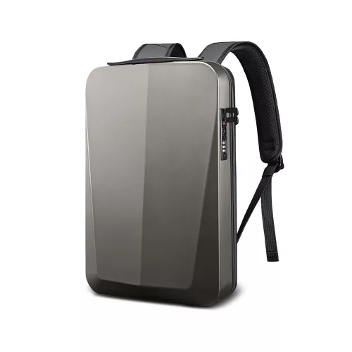 Rucsac laptop Axen gri, intarit cu USB