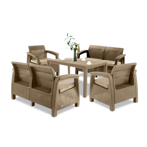 Set de mobilier de gradina Corfu Fiesta II duo cu masa melodica
