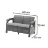 Set de mobilier de gradina Corfu Fiesta II duo cu masa melodica