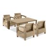 Set de mobilier de gradina Corfu Duo cu masa Melody