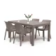 Set mobilier de gradina Evody 4-1 cappuccino