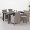 Scaun de gradina Iowa, culoare cappuccino, cu perna nisip