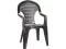 Scaun de gradina din plastic Bonaire, culoare grafit