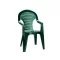 Scaun de gradina din plastic Bonaire, verde inchis