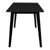 Masa de dining Vojens 120x70 cm neagra