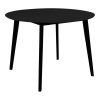 Masa rotunda Vojens 105x75 cm neagra