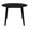 Masa rotunda Vojens 105x75 cm neagra