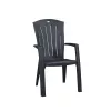 Scaun de gradina din plastic Santorini, grafit