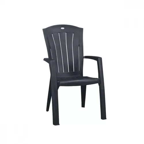 Scaun de gradina din plastic Santorini, grafit