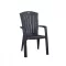 Scaun de gradina din plastic Santorini, grafit