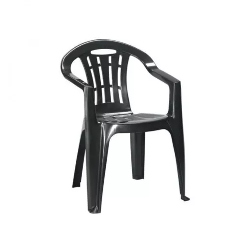 Scaun de gradina Mallorca din plastic, culoare grafit