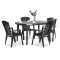 Set de mobilier de gradina Eltorini 4-1 in culoarea grafit