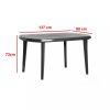 Set de mobilier de gradina Eltorini 4-1 in culoarea grafit