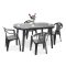 Set de mobilier de gradina Elma 4-1 in culoarea grafit